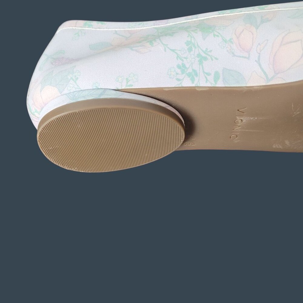 Vionic Callisto Womens Floral/Botanical Leather Flats Size 7 Pale Blue Orthaheel - Picture 11 of 15